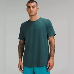 Lululemon Drysense Short Sleeve Shirt Mens Size XXL Jasper Green